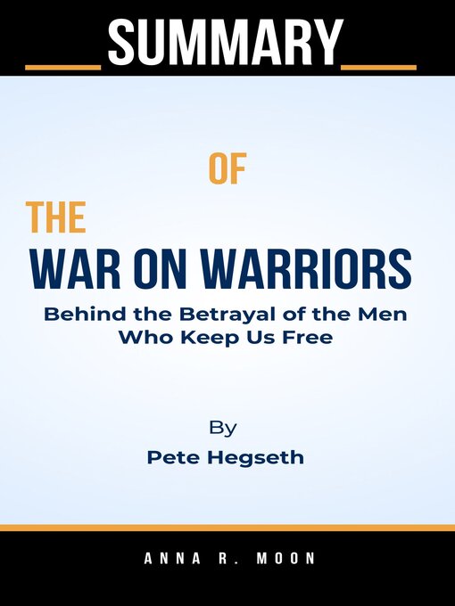 Cover image for The War on Warriors by Pete Hegseth